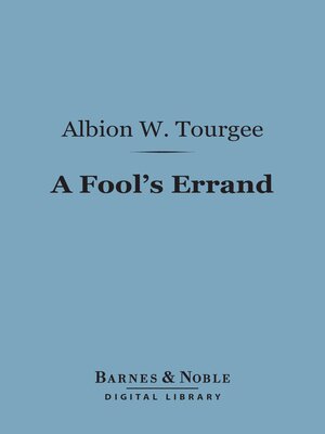 cover image of A Fool's Errand (Barnes & Noble Digital Library)